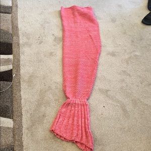 Hand Knit Girls Mermaid blanket